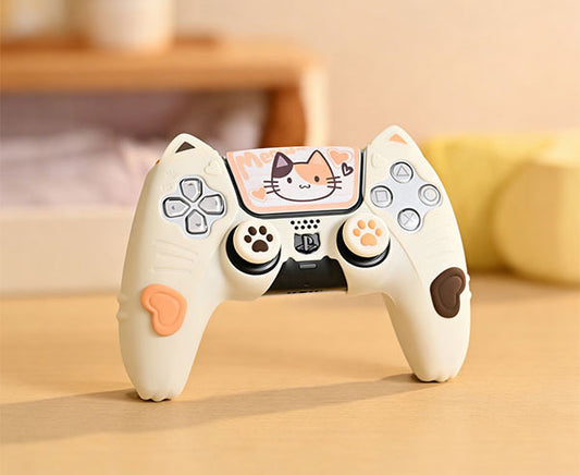 Cute & Comfortable! Calico Cat Silicone Controller Cover.