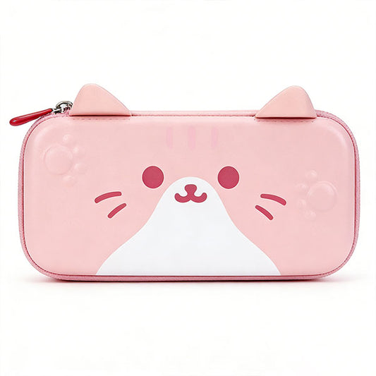 GeekShare 캣 이어 슬림 Nintendo Switch 2 보관 가방 (핑크)