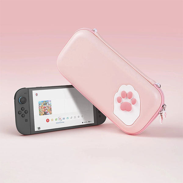 Чехол-переноска GeekShare Cat Paw CP для Nintendo Switch 2 (розовый)
