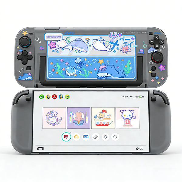 Защитный чехол GeekShare Shark Party с разделённой полой конструкцией для Nintendo Switch 2