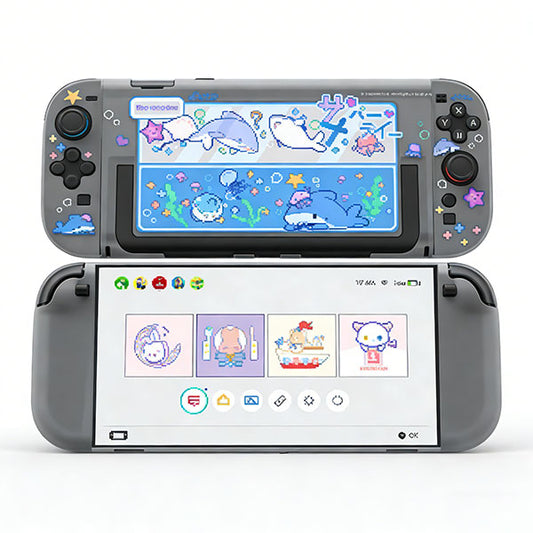 Защитный чехол GeekShare Shark Party с разделённой полой конструкцией для Nintendo Switch 2