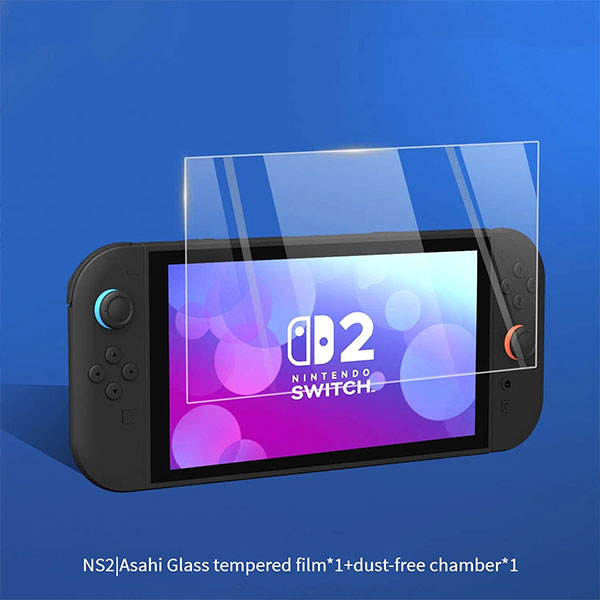 Защитная плёнка из закалённого стекла GeekShare Spirit Eye Pro Dust-Free Chamber для Nintendo Switch 2