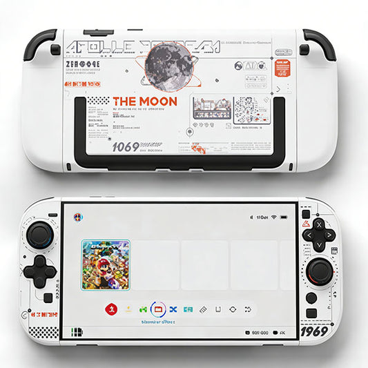Защитный корпус с раздельным полым дизайном для Nintendo Switch 2 – Moon Landing Program (Moon White) от GeekShare