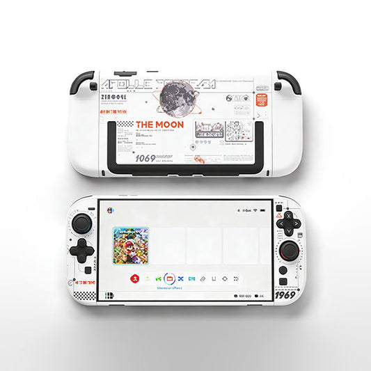 Защитный корпус с раздельным полым дизайном для Nintendo Switch 2 – Moon Landing Program (Moon White) от GeekShare